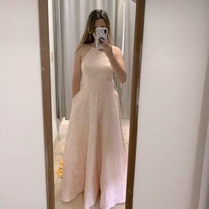 Prom dress with laced up back